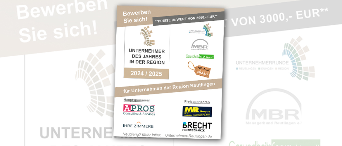 Hansjörg Schühle wieder Juror im Wettbewerb Unternehmer des Jahres 2025 in der Region Reutlingen